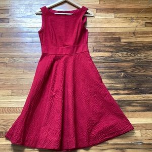 Jcrew Cotton Red Dress Size 2, Midi length